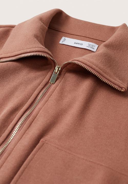 MANGO - Sweatshirt pique2 - pink