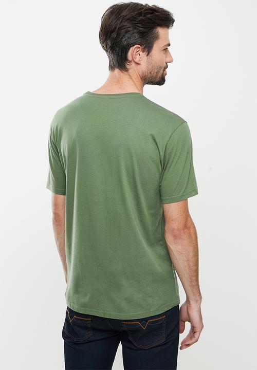 POLO - Plain CN Short Sleeve Tee - Green