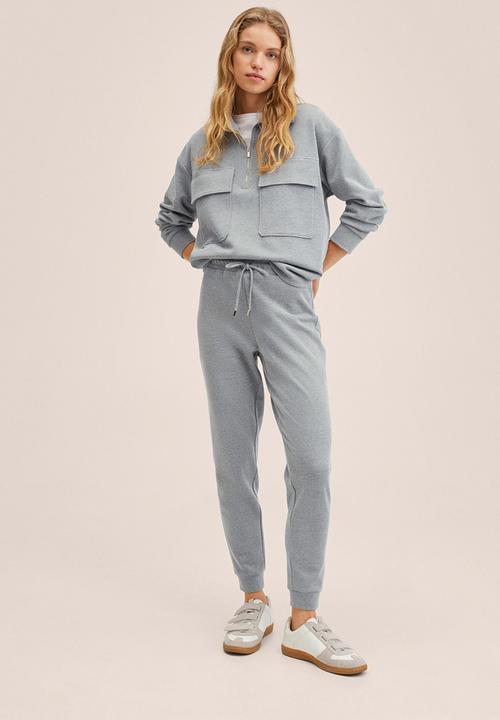 MANGO - Sweatshirt pique2 - medium grey
