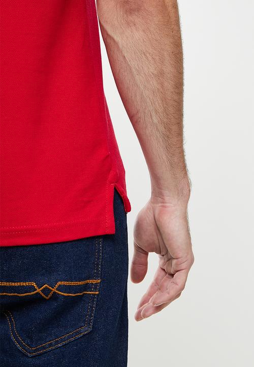 POLO - Panel Stripe Golfer - Red