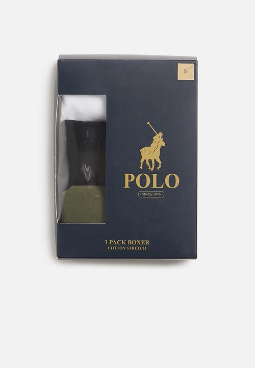 POLO - Men multi fashion knit boxer 3 pack - multi 