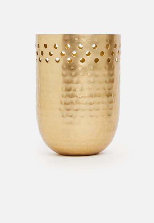 Sixth Floor - Tealight candle holder set - gold