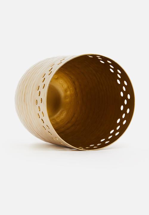 Sixth Floor - Tealight candle holder set - gold