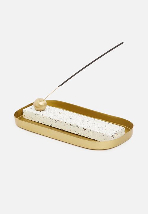 Sixth Floor - Oval tray - gold