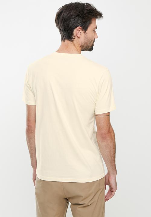 POLO - PJC Embossed short sleeve Tee - Stone