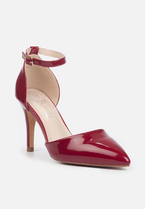Butterfly Feet - Lexi 1 ankle strap heel - red