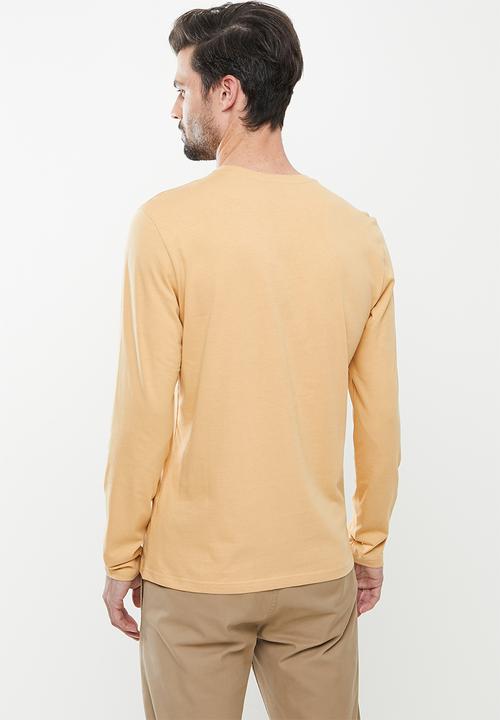 POLO - Plain long sleeve  Tee - Camel