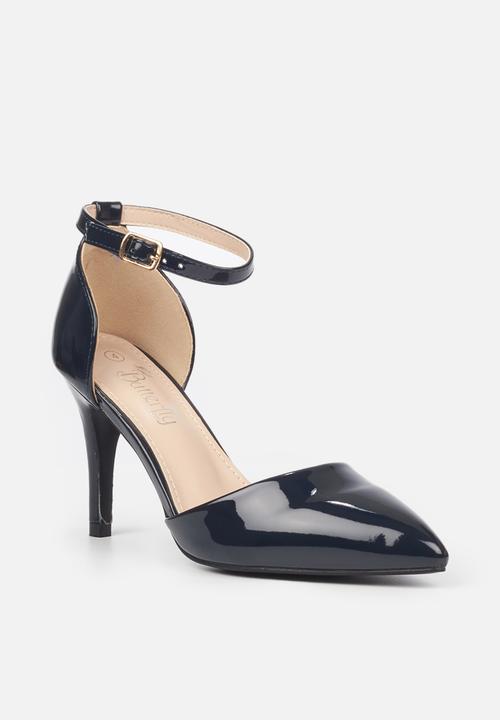 Butterfly Feet - Lexi 1 ankle strap heel - navy