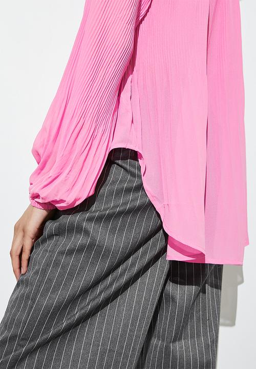 Superbalist - Mushroom pleated blouse - pink