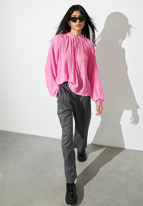 Superbalist - Mushroom pleated blouse - pink