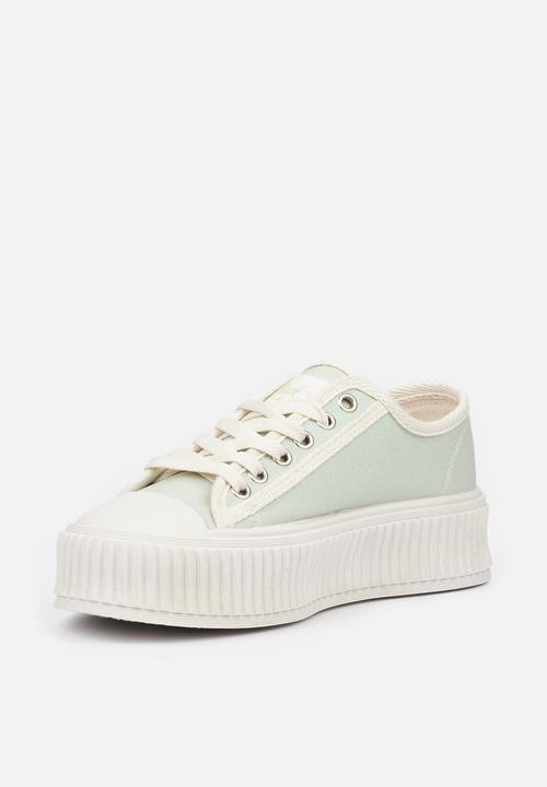 Miss Black - Kiss3 flatform sneaker - mint