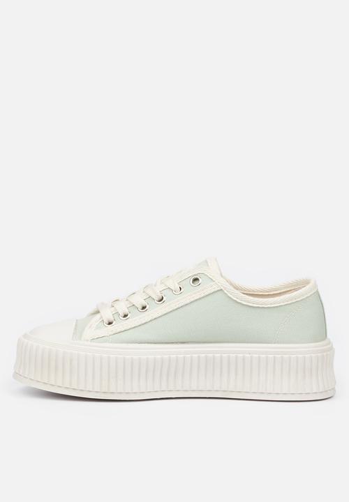 Miss Black - Kiss3 flatform sneaker - mint