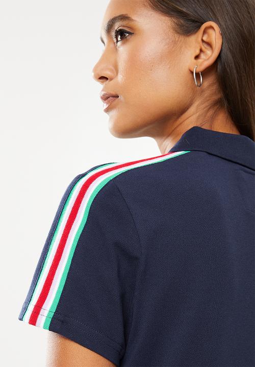 Aca Joe - Ladies aca joe ribbed shoulder golfer dress - navy