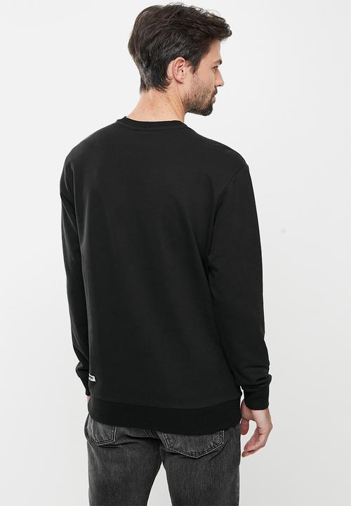 Wrangler - Small box crew sweat - black