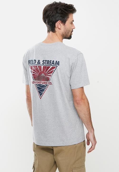 Field & Stream - Circle sun short sleeve tee - grey