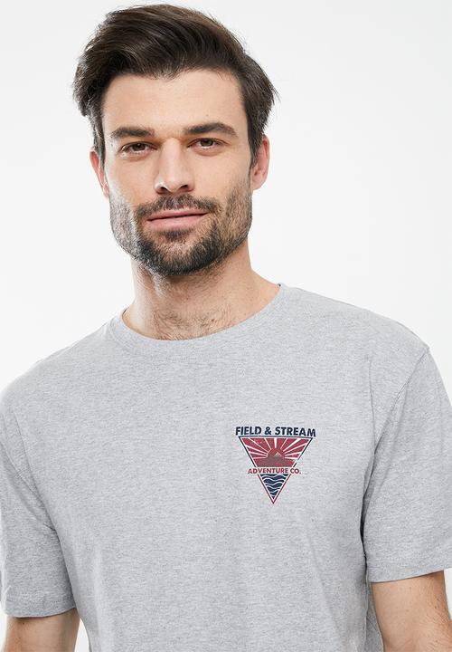 Field & Stream - Circle sun short sleeve tee - grey