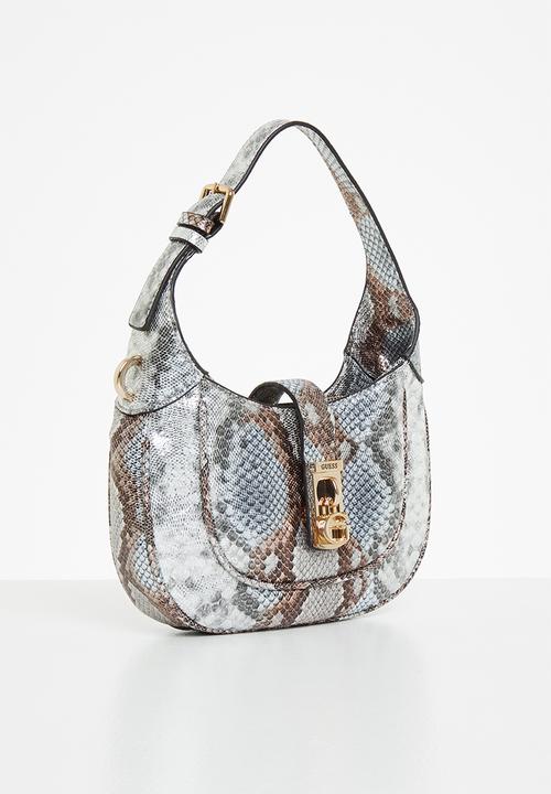 GUESS - Maimie mini hobo - metallic python