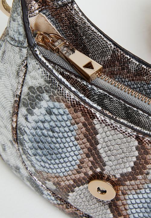 GUESS - Maimie mini hobo - metallic python