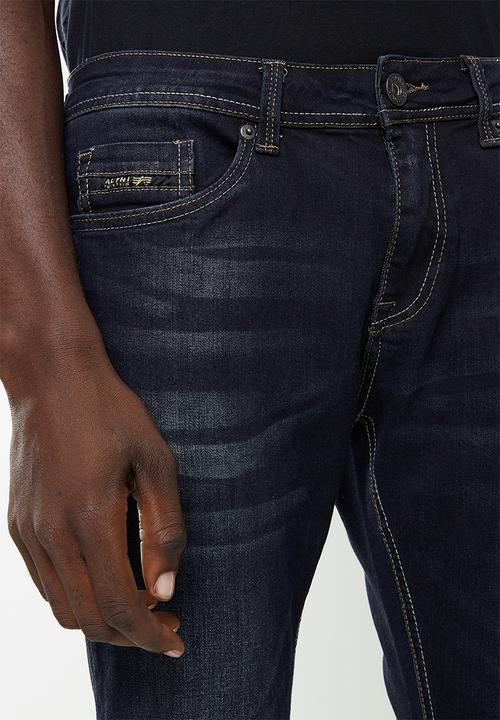 Alpha Industries - Quebec skinny jeans - dark blue