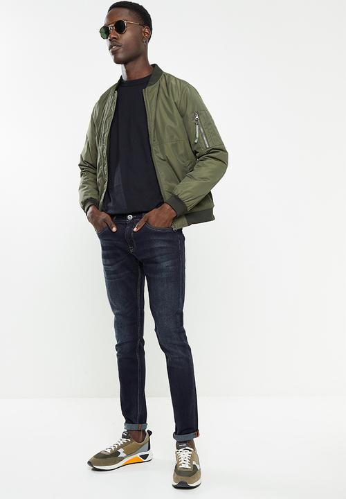 Alpha Industries - Quebec skinny jeans - dark blue