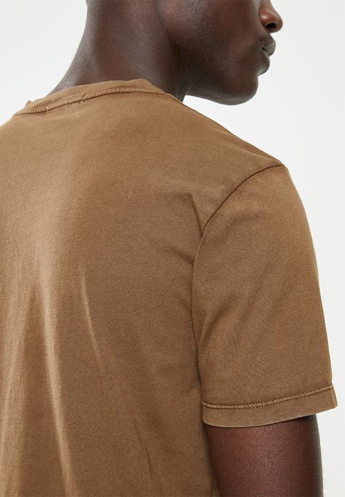Replay - Replay short sleeve garment dye tee - brown