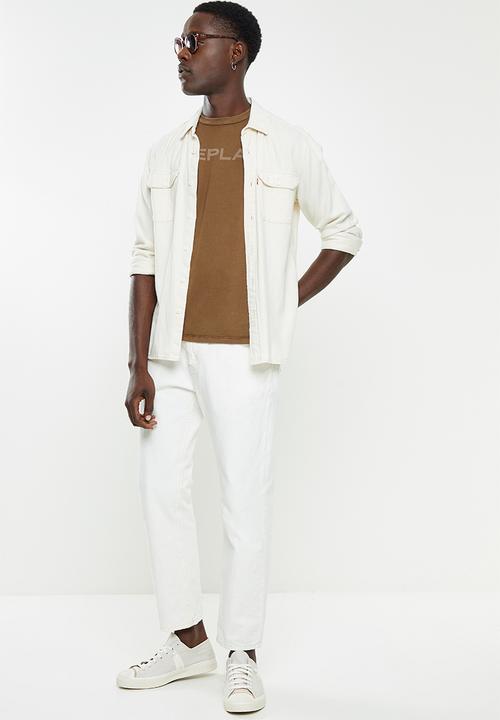 Replay - Replay short sleeve garment dye tee - brown
