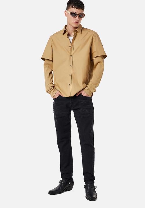 Diesel  - D-yennox tapered jeans - black