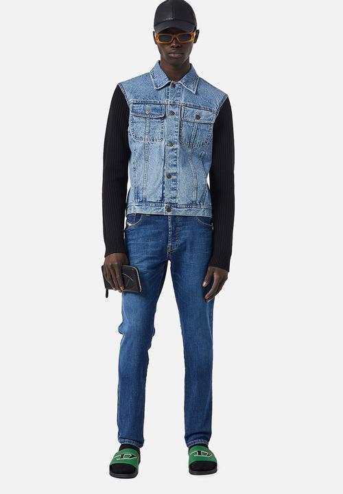 Diesel  - D-yennox tapered jeans - mid wash blue