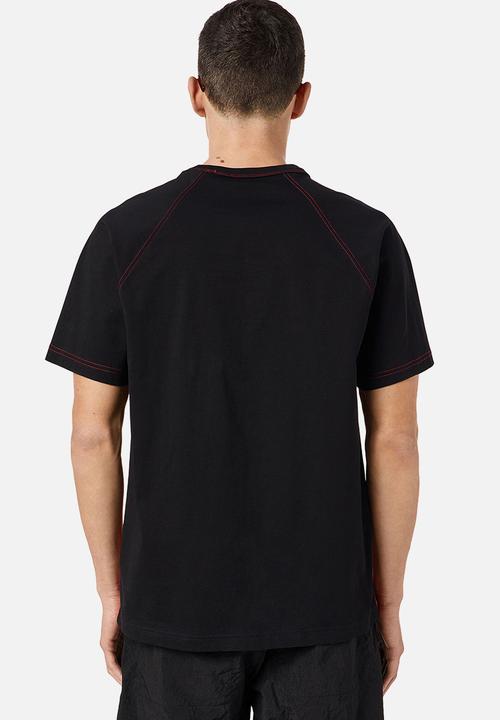 Diesel  - T-raglen short sleeve tee - red & black