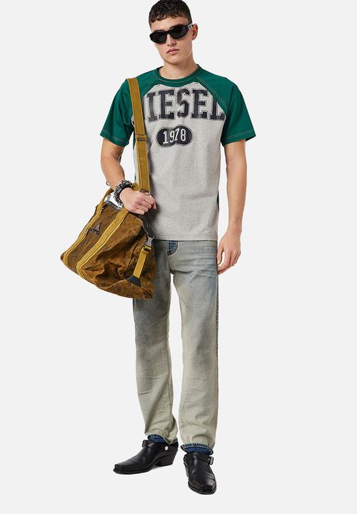 Diesel  - T-raglen short sleeve tee - grey & green