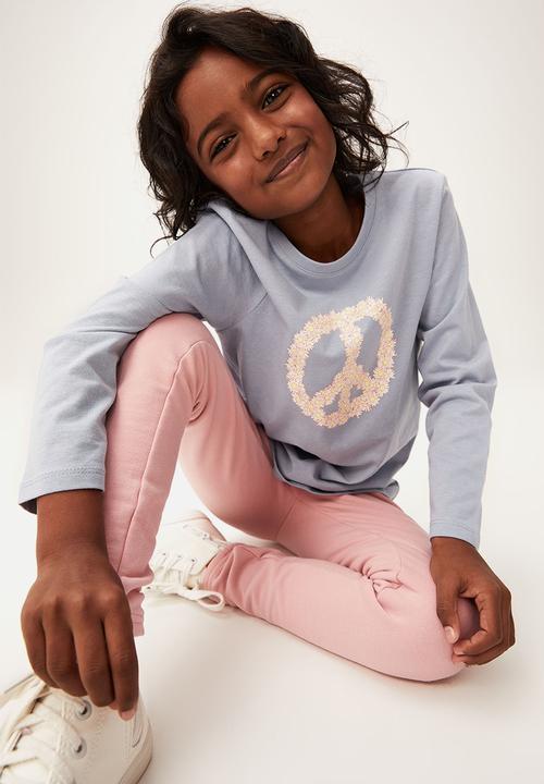 Cotton On - Penelope long sleeve tee - dusty blue