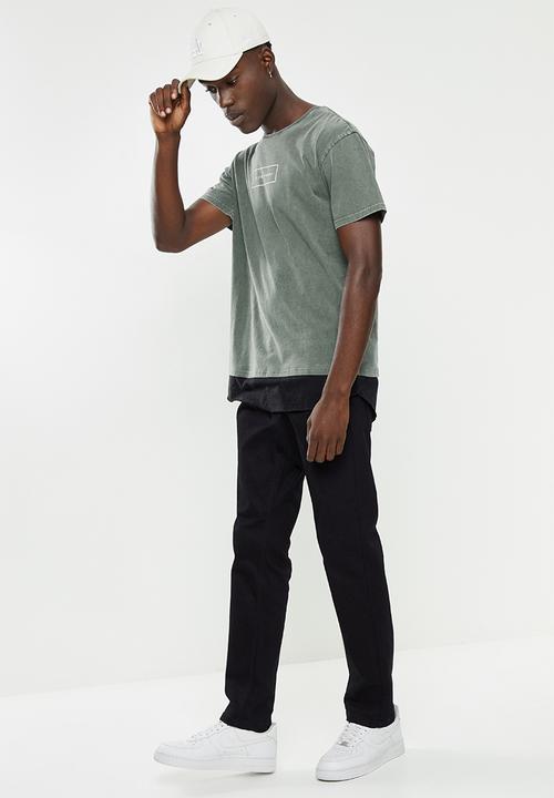 Silent Theory - Parallel layered tee - khaki