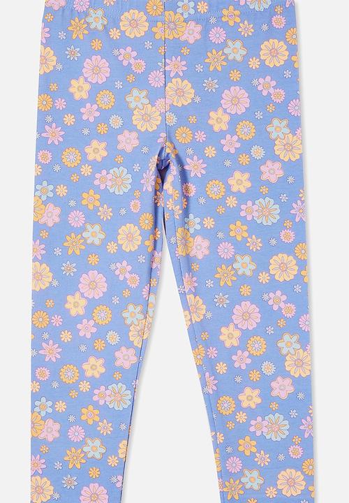 Cotton On - Huggie tights - violet surf/wanda ditzy