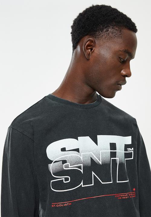 St. Goliath - Fade away long sleeve tee - washed black