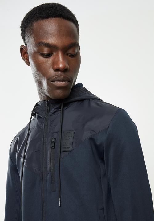S.P.C.C - Dunlap regular fit zip through hoodie  - ink