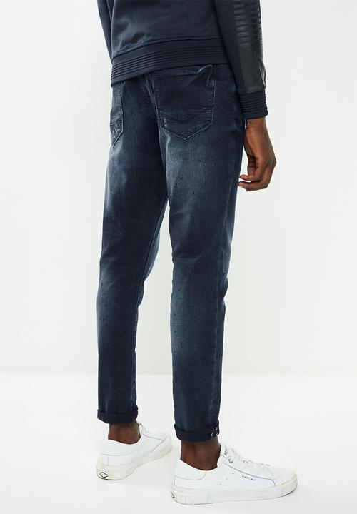 S.P.C.C - Ink stain sabre fit  jeans  - indigo