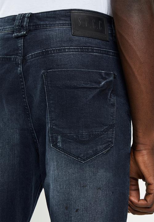 S.P.C.C - Ink stain sabre fit  jeans  - indigo