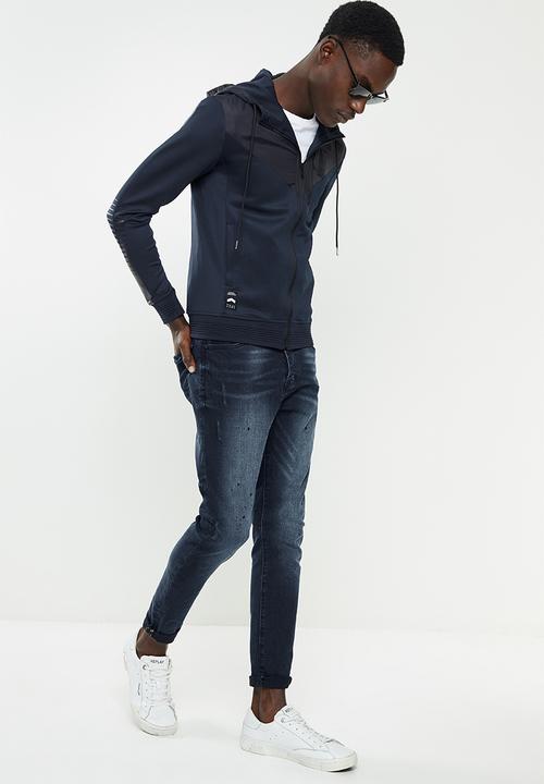 S.P.C.C - Ink stain sabre fit  jeans  - indigo