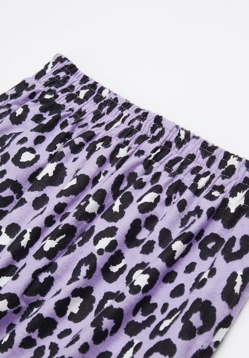 Superbalist - Flannel pj set - purple