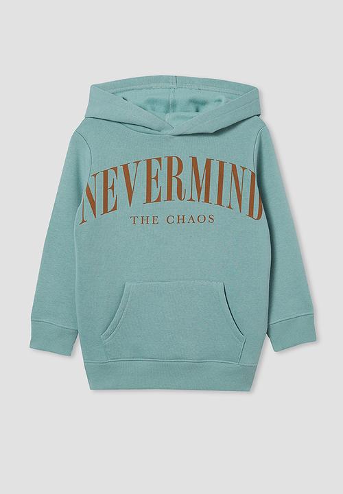 Cotton On - Milo hoodie - rusty aqua