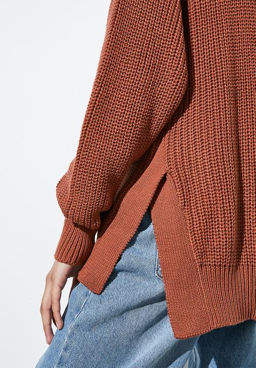 Superbalist - Cotton blend light weight tunic - tobacco