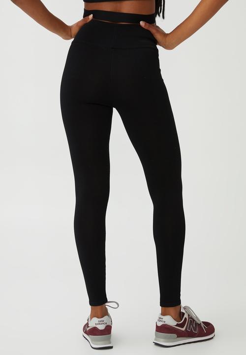 Cotton On - Crepe knit full length tight - black