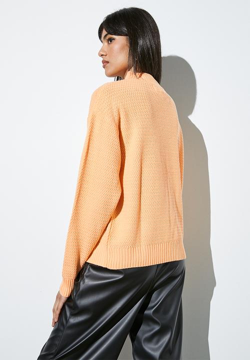 Superbalist - Stitch interest jumper - peach quartz