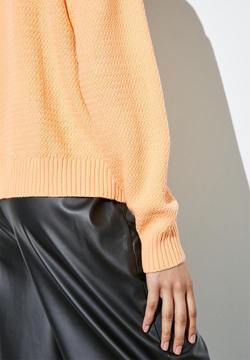 Superbalist - Stitch interest jumper - peach quartz
