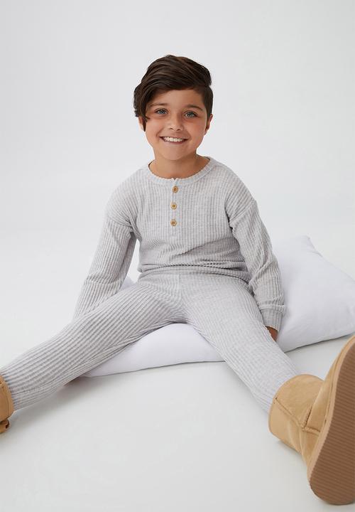 Cotton On - Christian long sleeve pyjama set - light grey marle