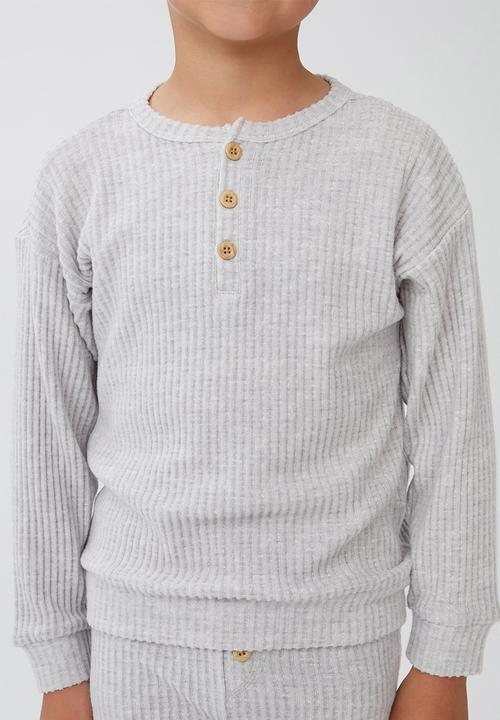 Cotton On - Christian long sleeve pyjama set - light grey marle