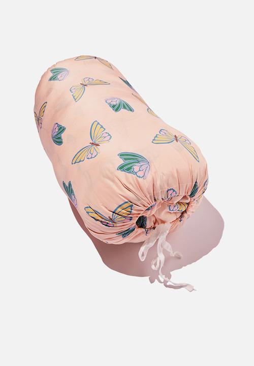 Cotton On - Snug sleeping bag - peach tang butterflies