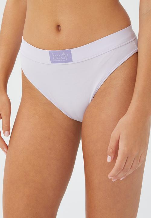 Cotton On - Organic cotton mid rise bikini brief - thistle