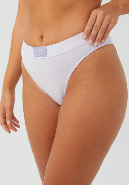 Cotton On - Organic cotton mid rise brasiliano brief - thistle