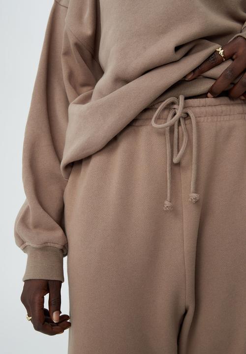 Cotton On - Curve classic trackpant - rich taupe